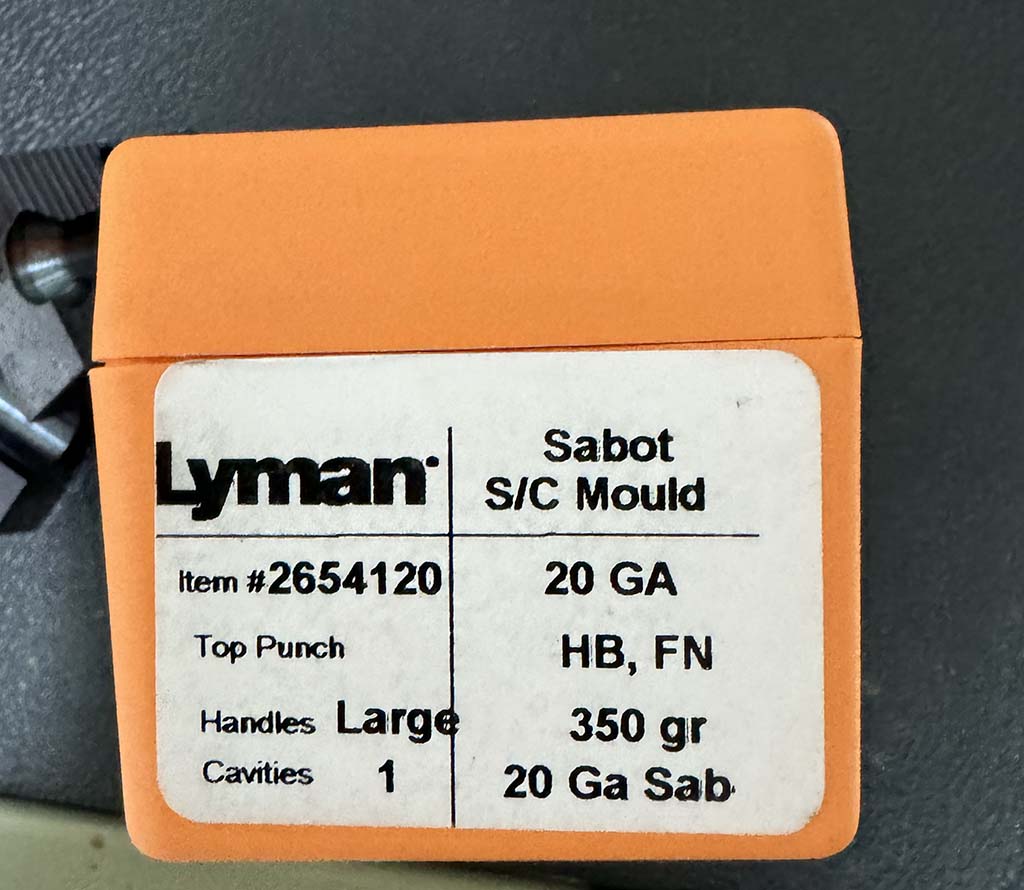 Lyman 20ゲージ サボットスラッグ モールド(350gr)