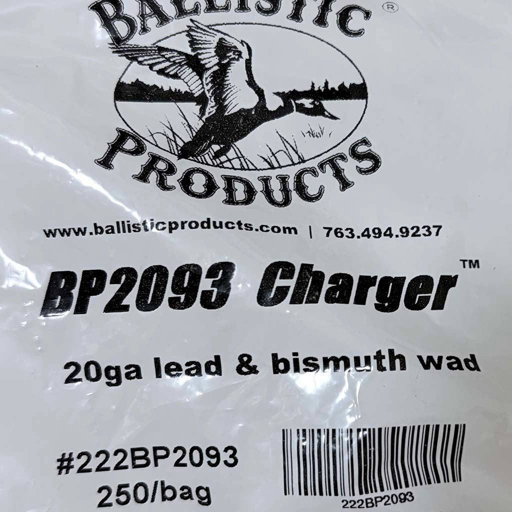 20ゲージ ワッズ BP2093 Charger 20ga 7/8-1oz Lead Wad (250個入)