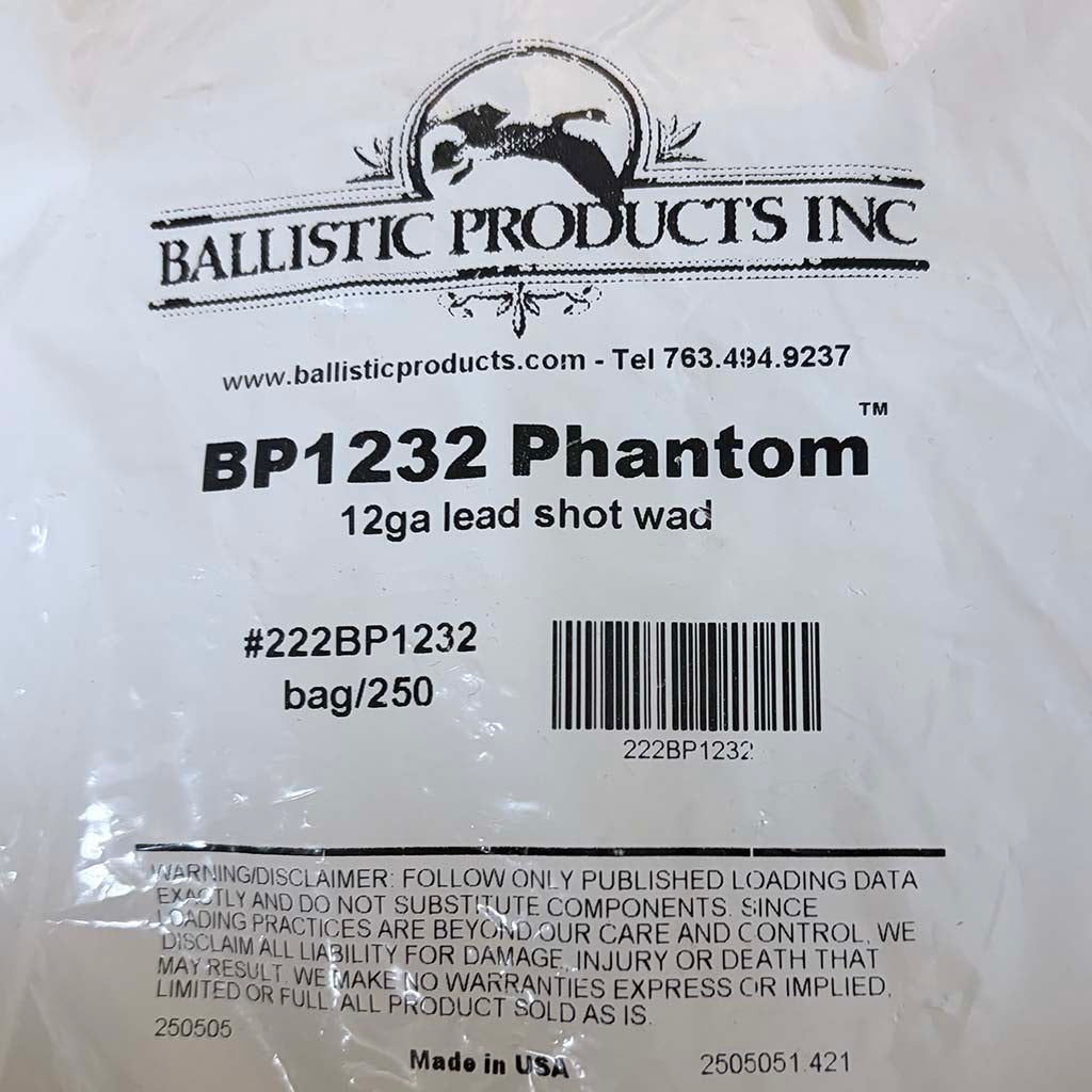12ゲージ ワッズ  Phantom 12ga 1-1/8oz (約250個入)